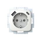 ABB - Pistorasia + USB Jussi - 1S/16A/IP21 UKJ 0X USB A+C