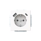 ABB - Pistorasia + USB Impressivo - 1S/16A/IP21 UKJ 0XUSB A+C mVAL