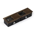 LIMENTE - Pistorasia - MONO-2+USB pistor., pronssi