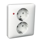 SCHNEIDER ELECTRIC - Pistorasia Exxact - 2S/16A/IP21 2X UPJ PUN LED VAL