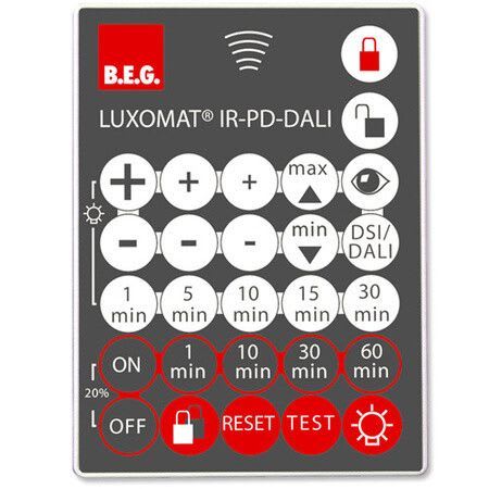 LUXOMAT - Kaukosäädin - Luxomat IR-PD-DALI