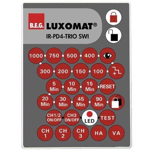 LUXOMAT - Kauko-ohjain - Luxomat IR-PD4-TRIO SWI