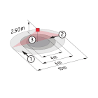 LUXOMAT - Läsnäolotunnistin valo Luxomat - PD2-M-2C-AP valkoinen