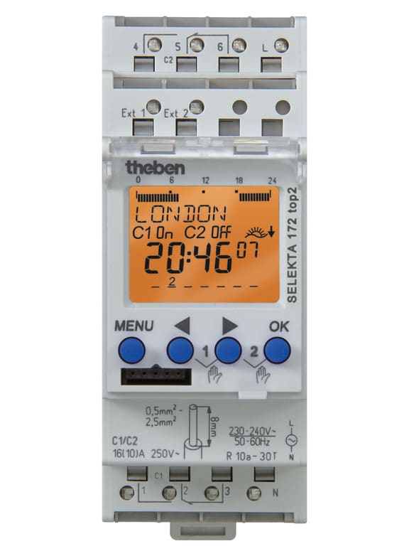 THEBEN - Kellokytkin digitaalinen - SEL 172 top2 24V