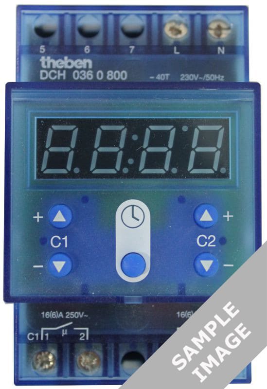 THEBEN - Kellokytkin digitaalinen Timer - DCH 036 TC