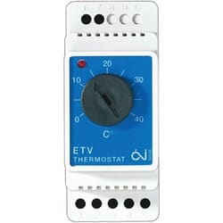 MICROTEMP - Lattiatermostaatti din-kiskoon - ETV-1991 0/+40C