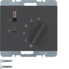 HAGER - Huonetermostaatti K.1 - 5/30 1a 10A 24V kyt/mv ant