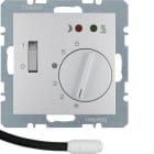 HAGER - Lattiatermostaatti S.1 - 5/30 1s 10A kytk/mv alu