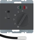 HAGER - Lattialämmitystermostaatti K.1 - 5/30 1s 10A kytk./mv ant