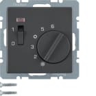 HAGER - Huonetermostaatti Q.1/Q.3 - 5/30 1a 10A kytk/mv ANT
