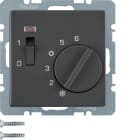 HAGER - Huonetermostaatti Q.1/Q.3 - 5/30 1a 10A kytk/mv ANT