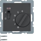 HAGER - Huonetermostaatti Q.1/Q.3 - 5/30 1a 10A 24V kyt/mv ANT