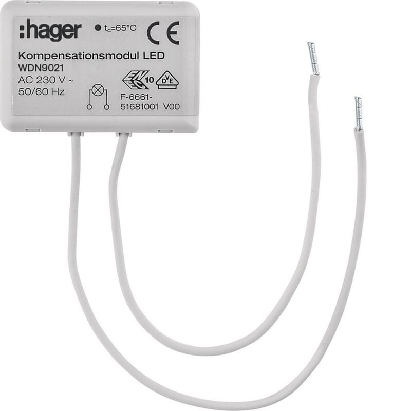 HAGER - Asennustarvike - WDN9021 LED-kuorm. kompens.