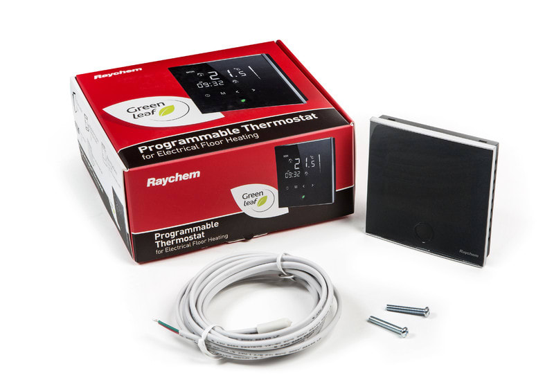 RAYCHEM - Termostaatti.ohjelm.kosketusn. - R-GREEN-LEAF-EU