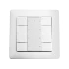 ESYLUX - Valonsäädin - PUSH BUTTON x8 DALI-2 WH