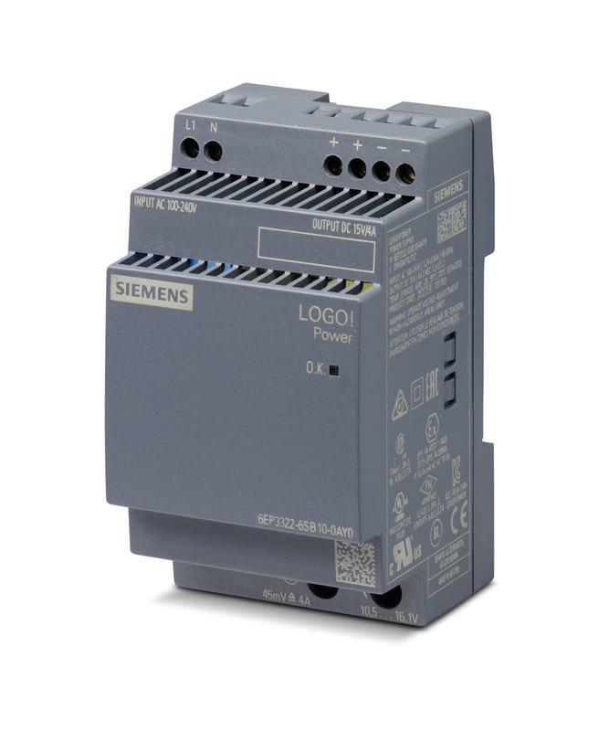 SIEMENS - LOGO!POWER 15 V / 4 A - 6EP3322-6SB10-0AY0