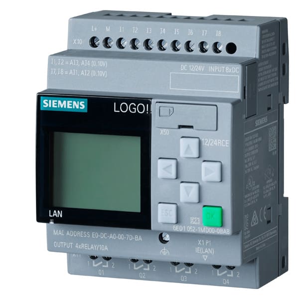SIEMENS - 6ED1052-1MD08-0BA2 - LOGO! 12/24RCE 8, V8.4