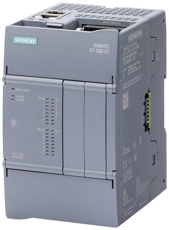SIEMENS - Logiikkamoduuli - S7-1200 G2 CPU 1214C DC/DC/DC