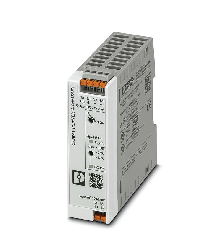 PHOENIX CONTACT - Teholähde - QUINT4-PS/1AC/24DC/2.5/PT