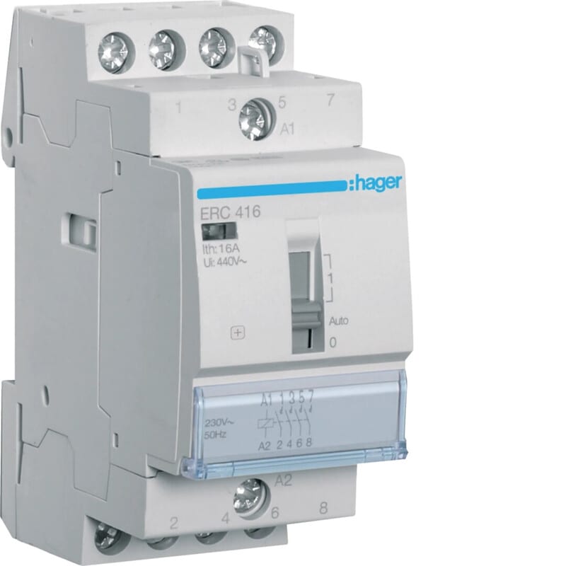HAGER - Välirele - ERC416 4s 16A k.230VAC