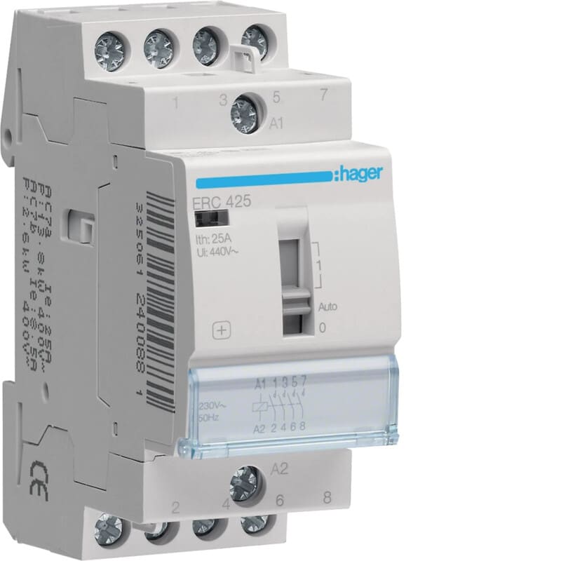 HAGER - Välirele - ERC425 4s 25A k.230V