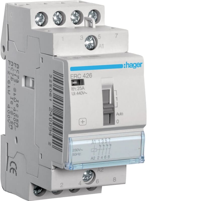 HAGER - Välirele - ERC426 4a 25A k.230V