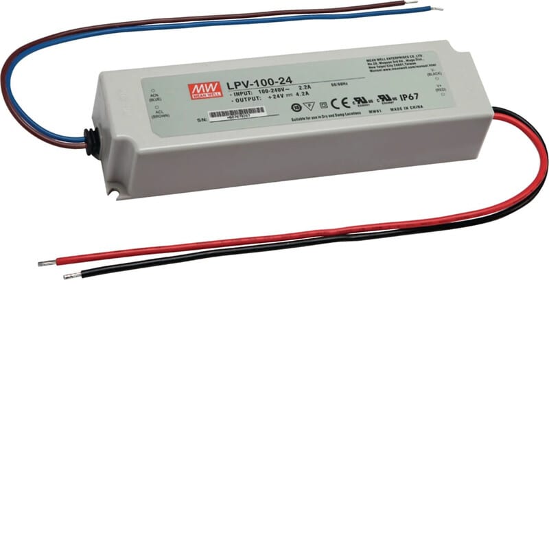 HAGER - Teholähde tehalit.SL - LEDTR030 230VAC/24VDC 100.8W