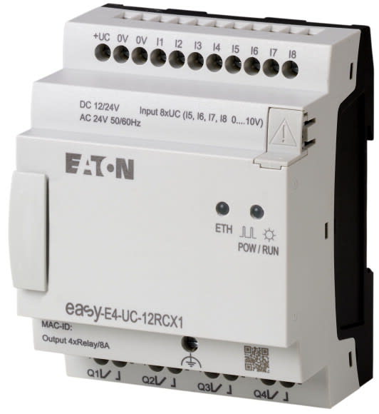 EATON - 12/24VUC, ohjelmoitava rele, r - EASY-E4-UC-12RCX1
