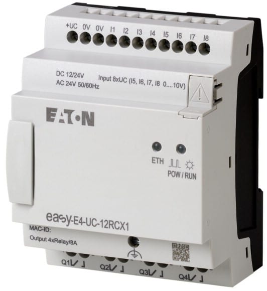 EATON - 12/24VUC, ohjelmoitava rele, r - EASY-E4-UC-12RCX1