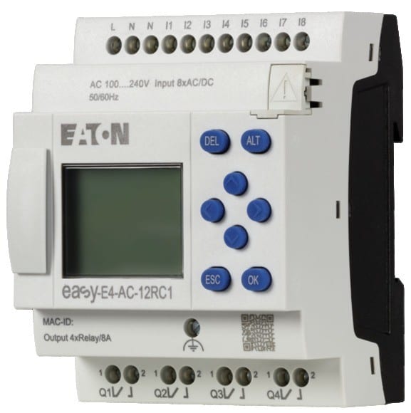 EATON - 230VAC, ohjelmoitava rele, rel - EASY-E4-AC-12RC1