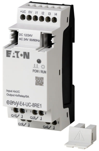 EATON - 12/24VUC, laajennusyksikkö, 4I - EASY-E4-UC-8RE1