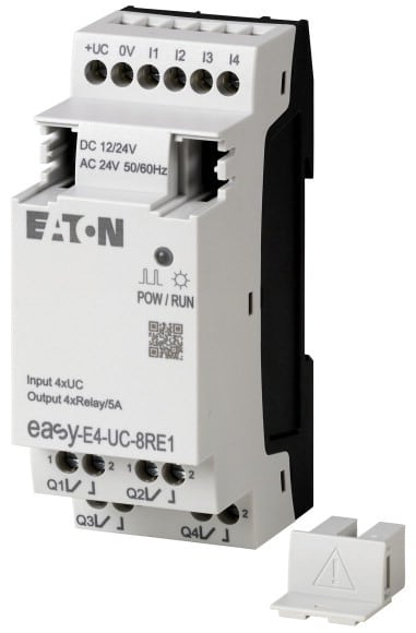 EATON - 12/24VUC, laajennusyksikkö, 4I - EASY-E4-UC-8RE1