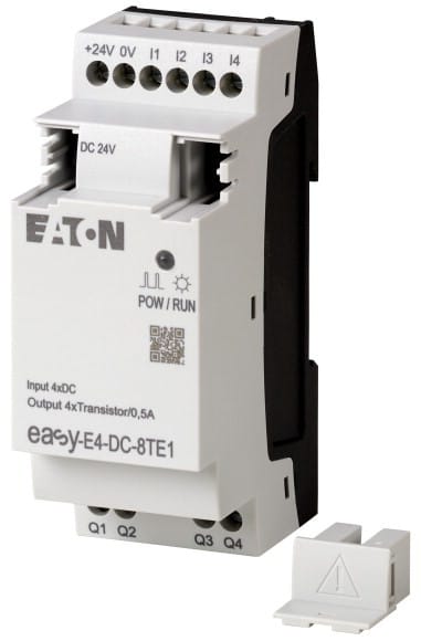 EATON - 24VDC, laajennusyksikkö, 4I/4T - EASY-E4-DC-8TE1