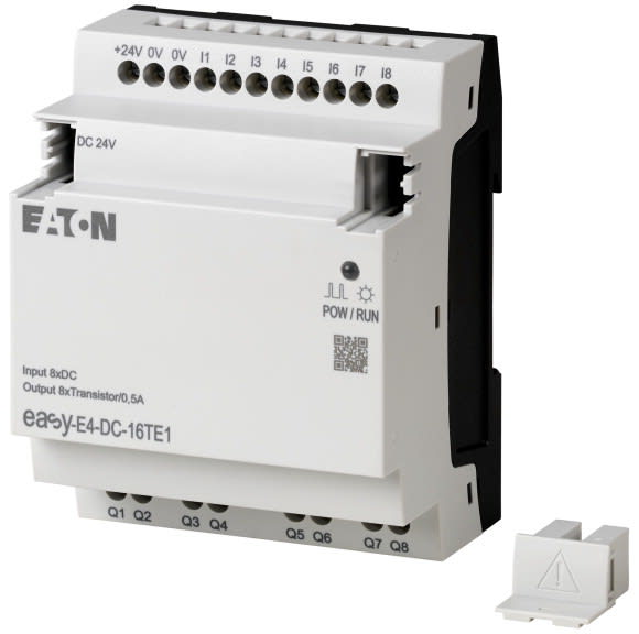 EATON - 24VDC, laajennusyksikkö, 8I/8T - EASY-E4-DC-16TE1