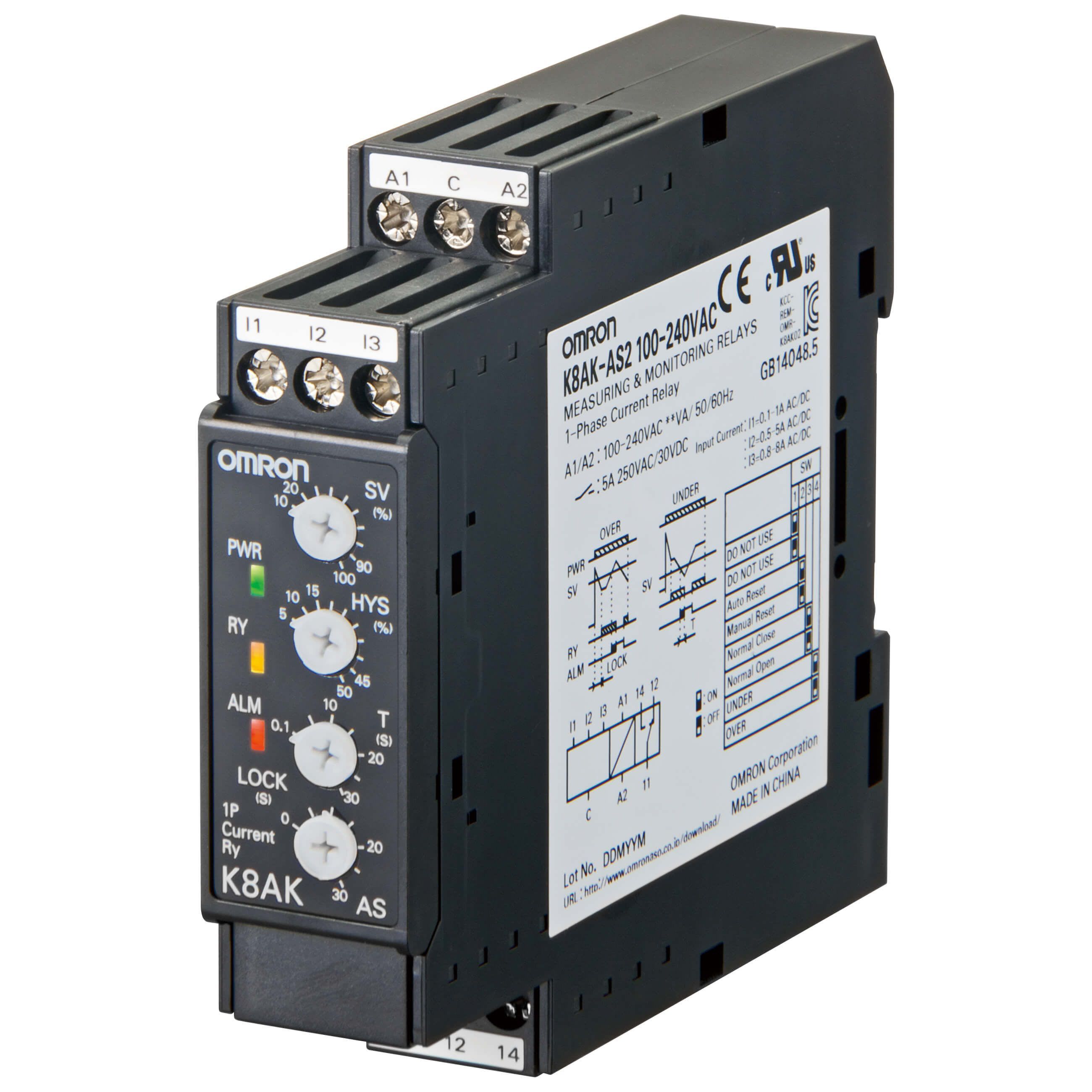 OMRON - Valvontarele - K8AK-AS1 24VAC/DC