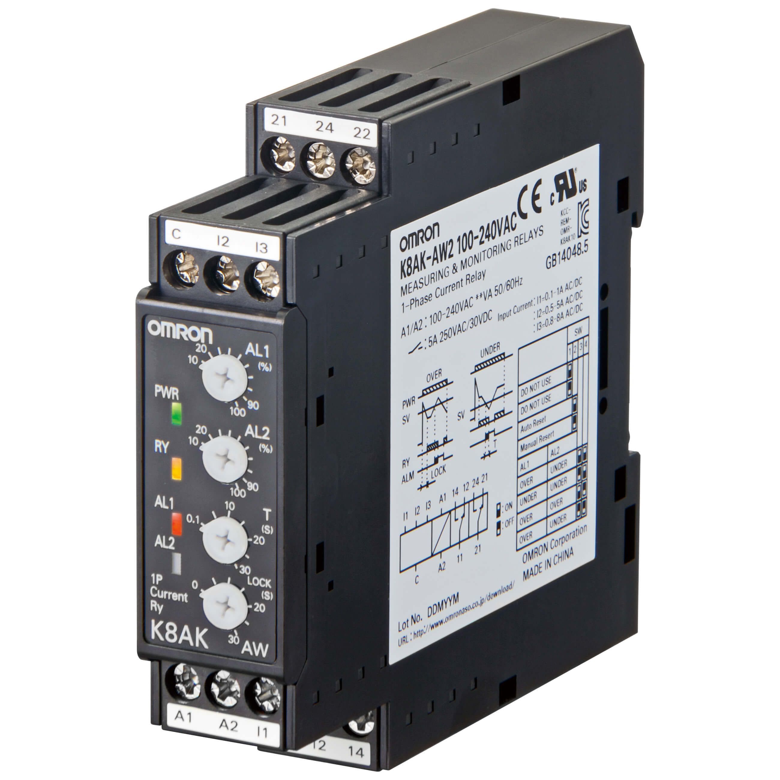 OMRON - Valvontarele - K8AK-AW2 100-240VAC