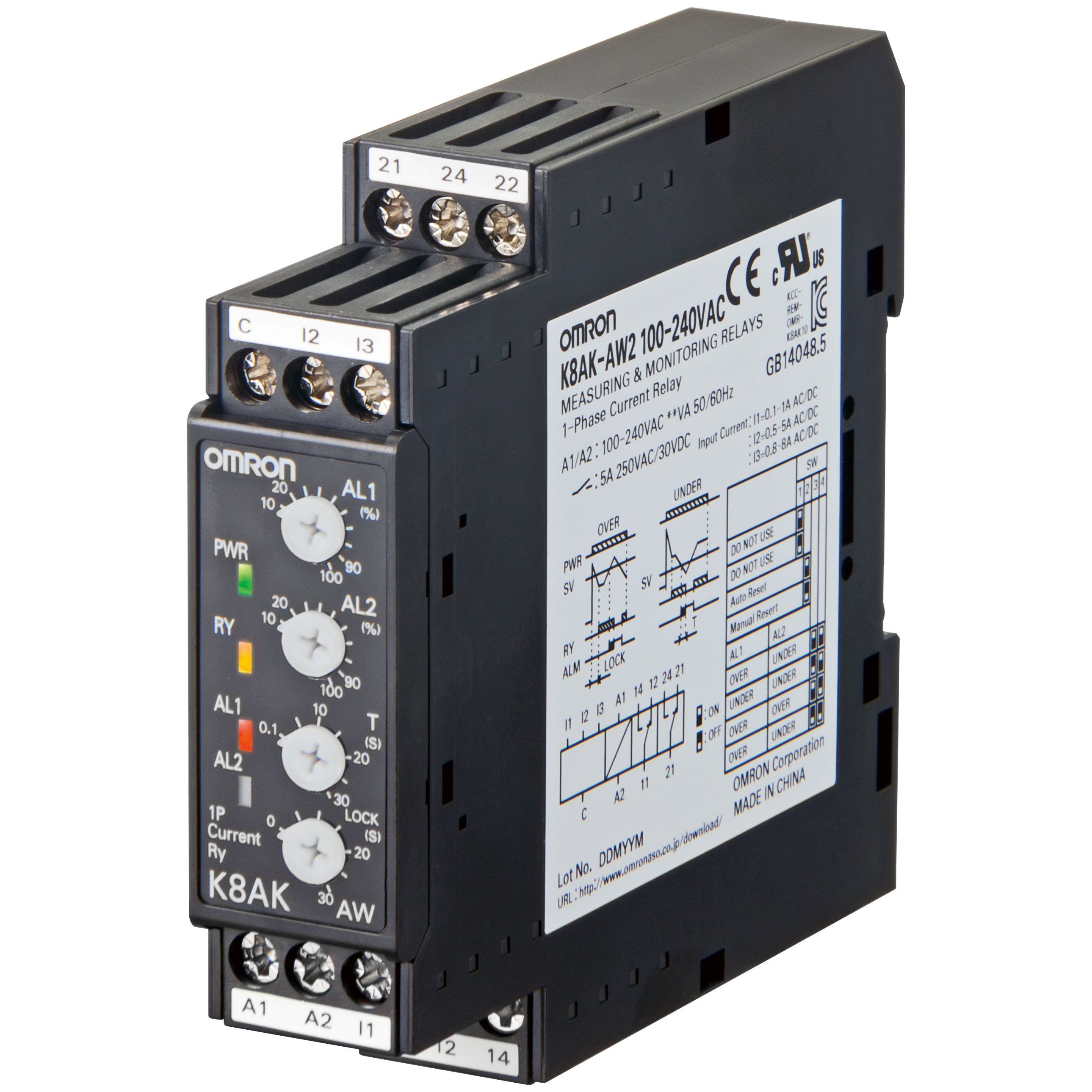 OMRON - Valvontarele - K8AK-AW3 100-240VAC