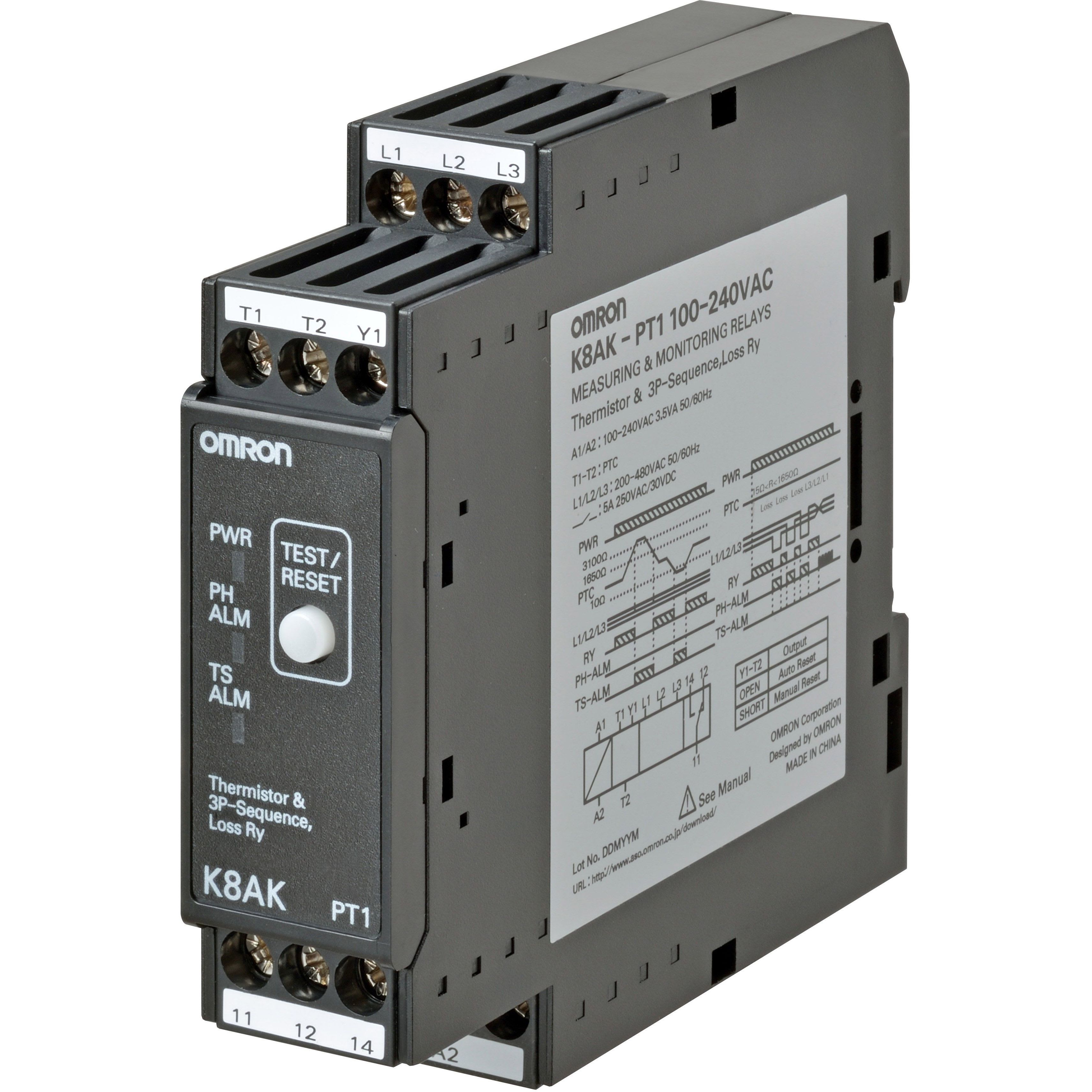OMRON - Valvontarele - K8AK-PT1 100-240VAC