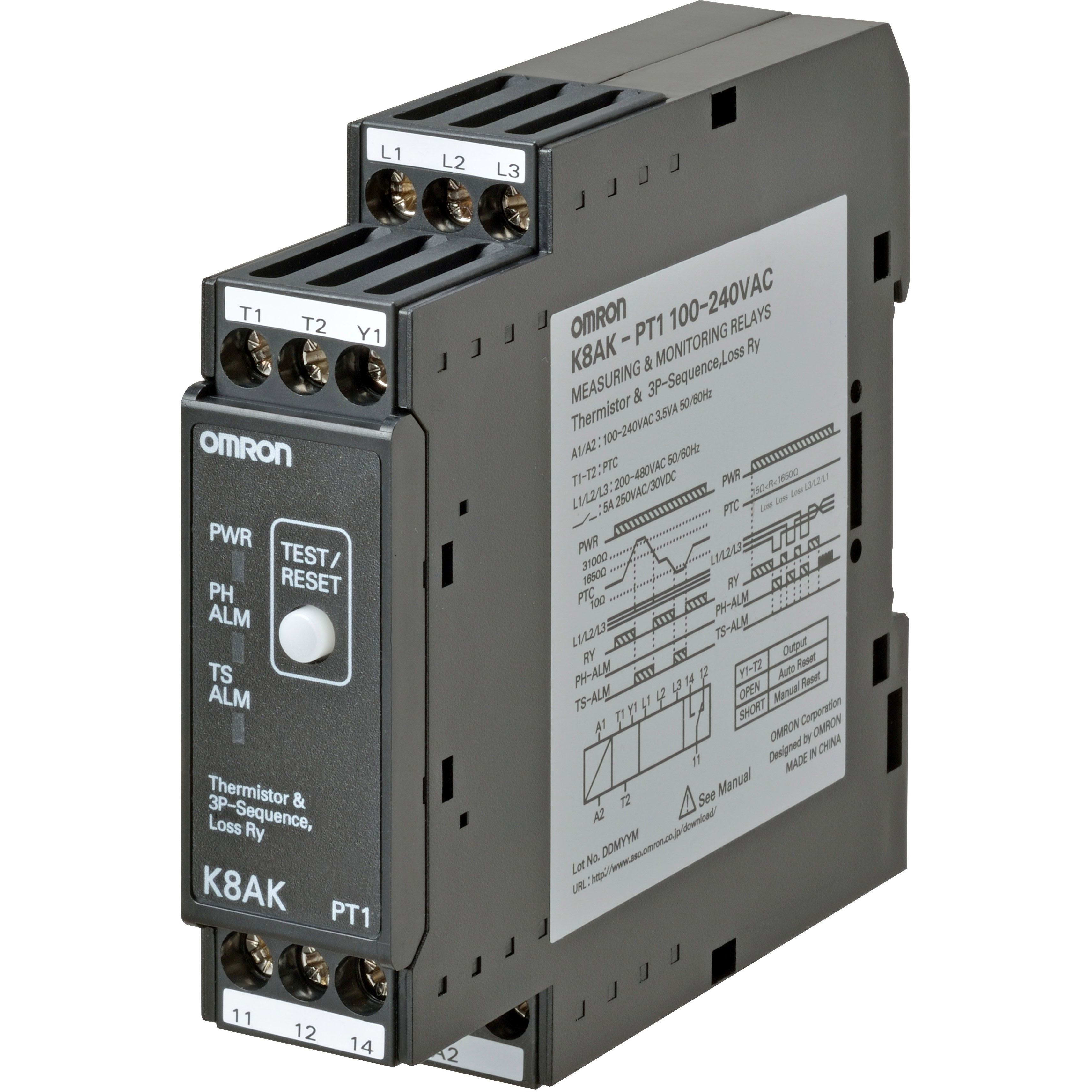 OMRON - Valvontarele - K8AK-PT1 100-240VAC