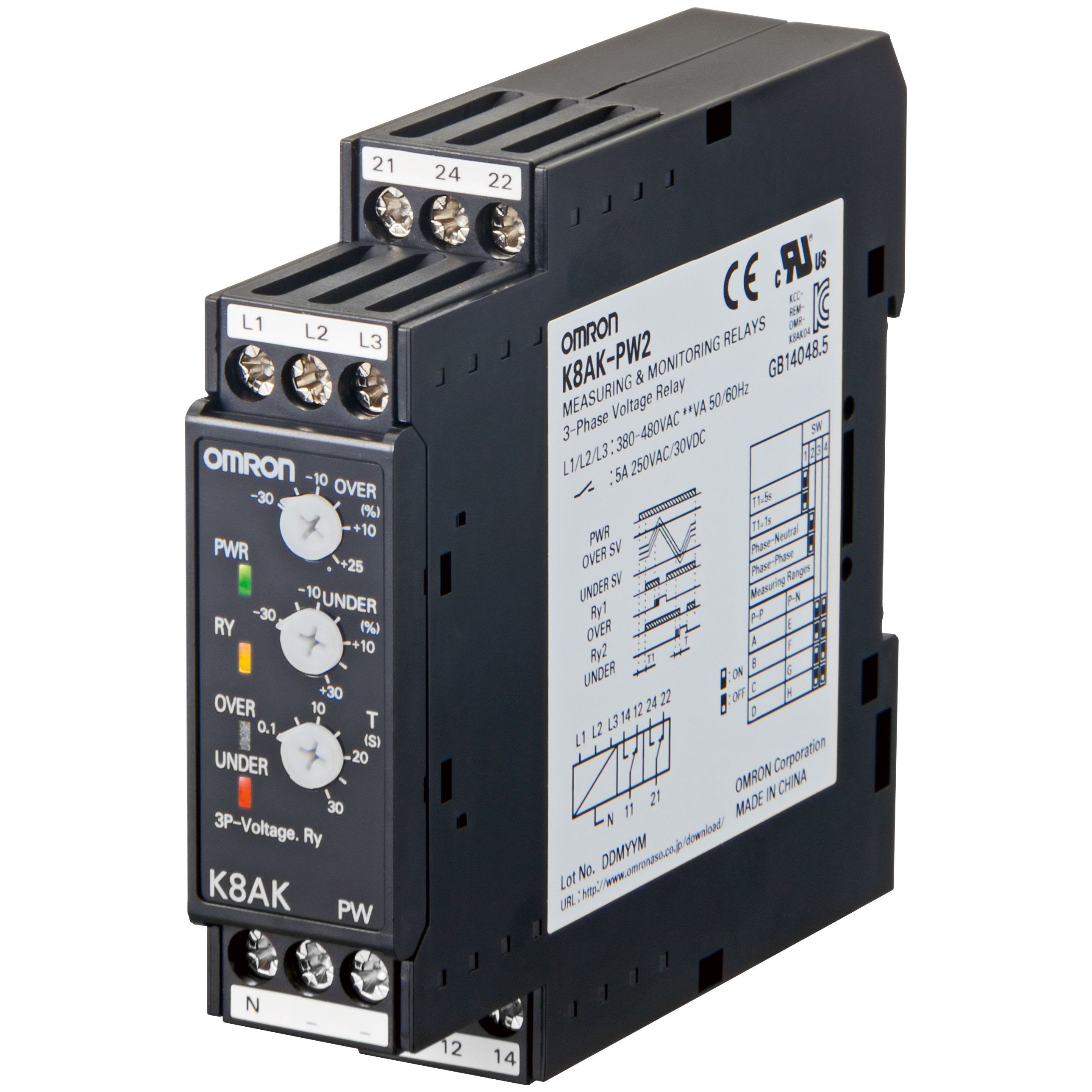 OMRON - Valvontarele - K8AK-PW2