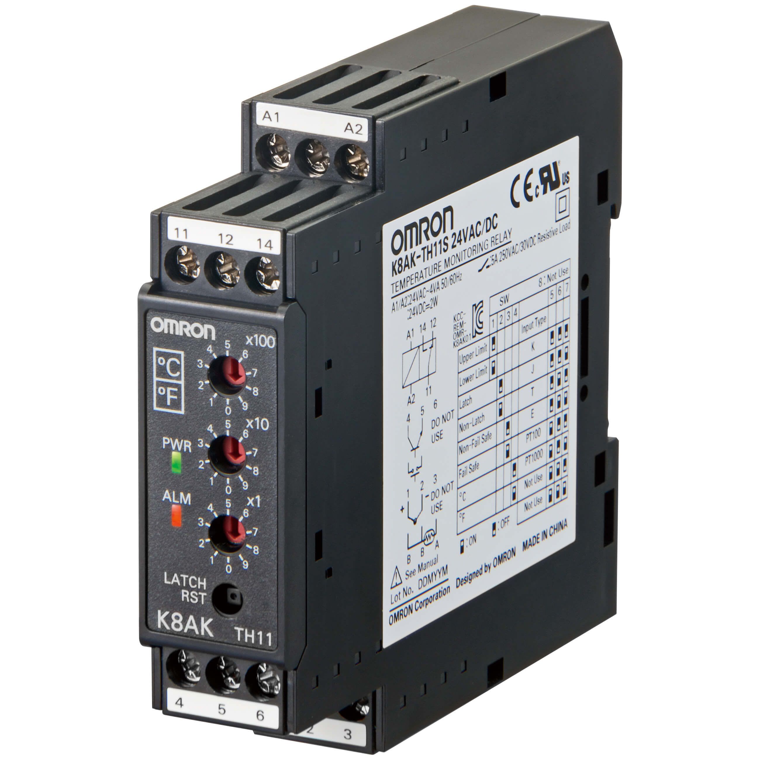 OMRON - Valvontarele - K8AK-TH11S 24VAC/DC