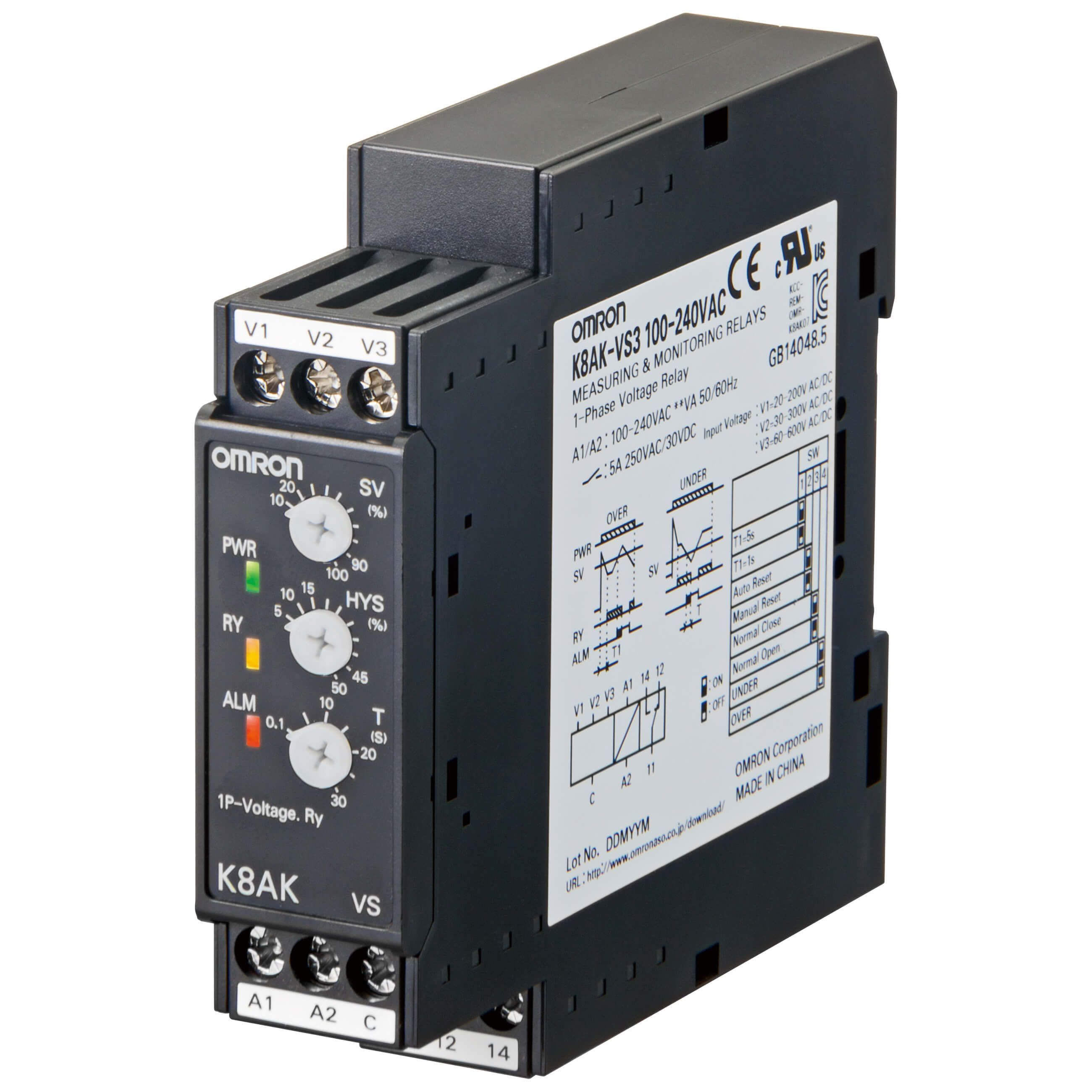 OMRON - Valvontarele - K8AK-VS2 100-240VAC