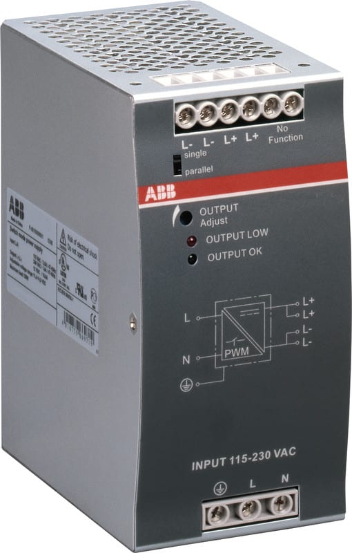 ABB - Teholähde - CP-E 12/10.0, lähtö:12VDC/10A