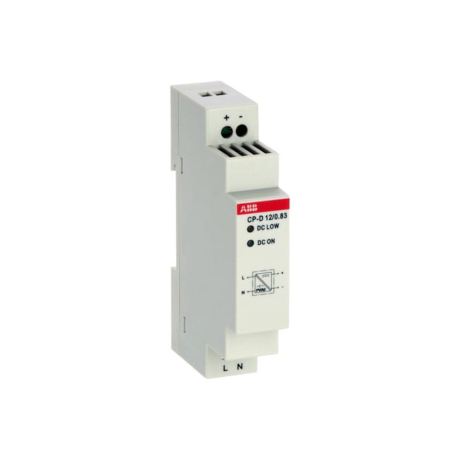 ABB - Teholähde - CP-D12/0.83, lähtö:12VDC/0,83A