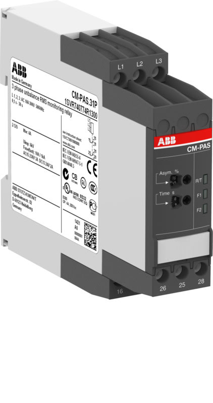 ABB SMART POWER - Valvontarele vaihejärjestys - CM-PAS.41S, ruuvi,2c/o,300-500