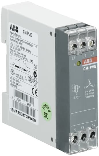 ABB - Valvontarele vaihejärjestys - CM-PVE L1-L2-L3 1no 320-460Vac