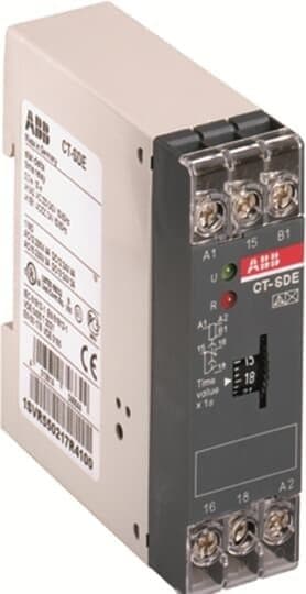 ABB - Aikar.tähti/kolmio 1no+1nc24Vac/dc230Vac - CT-SDE 0.3-30s