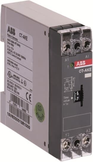 ABB - Aikarele päästöhid 1no 24-240Vac/dc - CT-AKE 0.3-30s