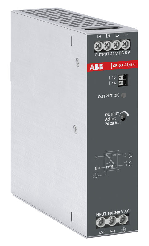 ABB - Teholähde - CP-S.1 24/5.0,lähtö:24VDC/5A