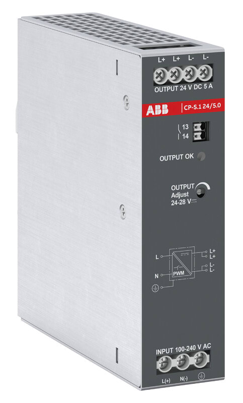 ABB - Teholähde - CP-S.1 24/5.0,lähtö:24VDC/5A